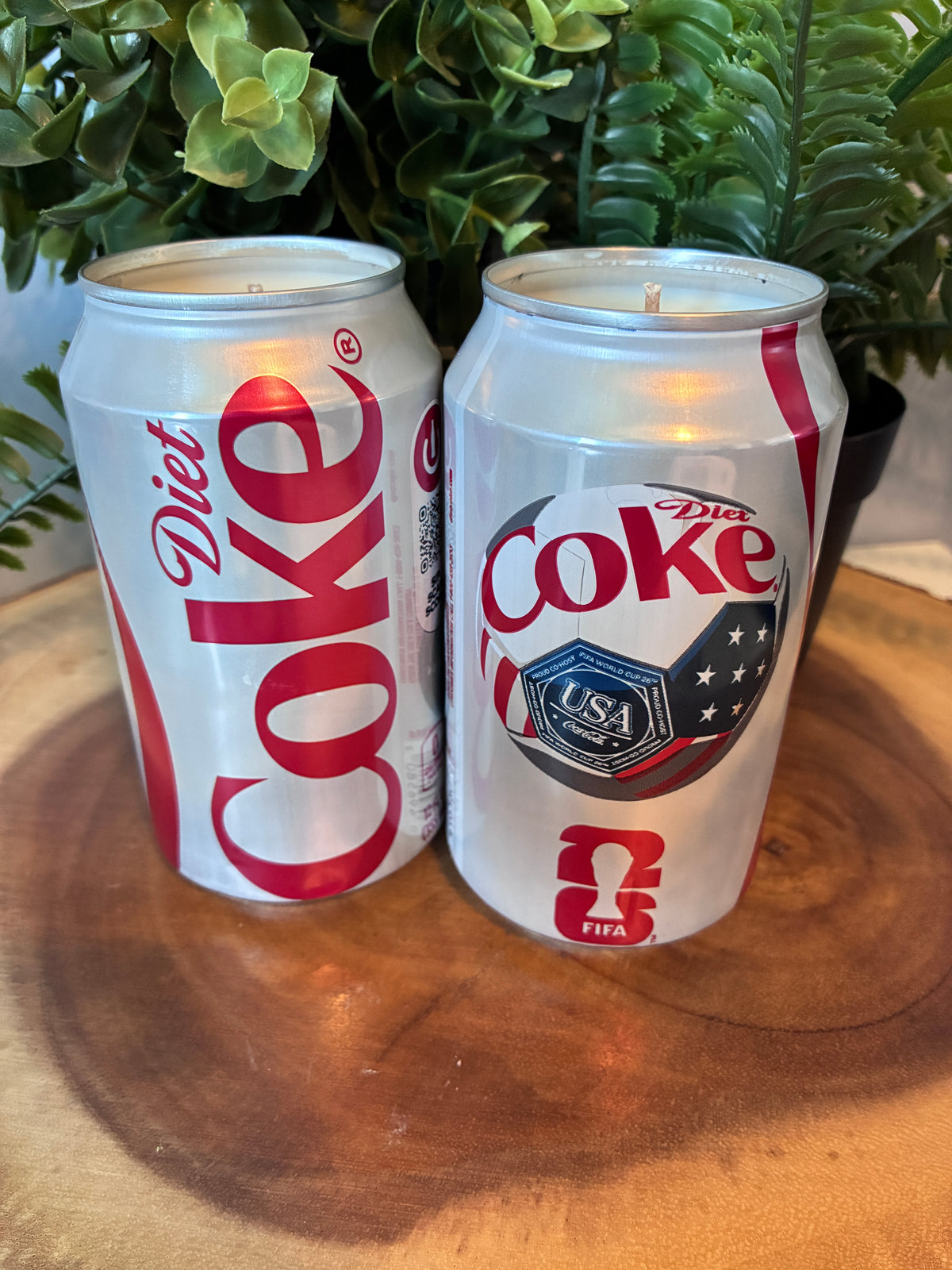 Diet Coke USA Fifa Cup Can Candle