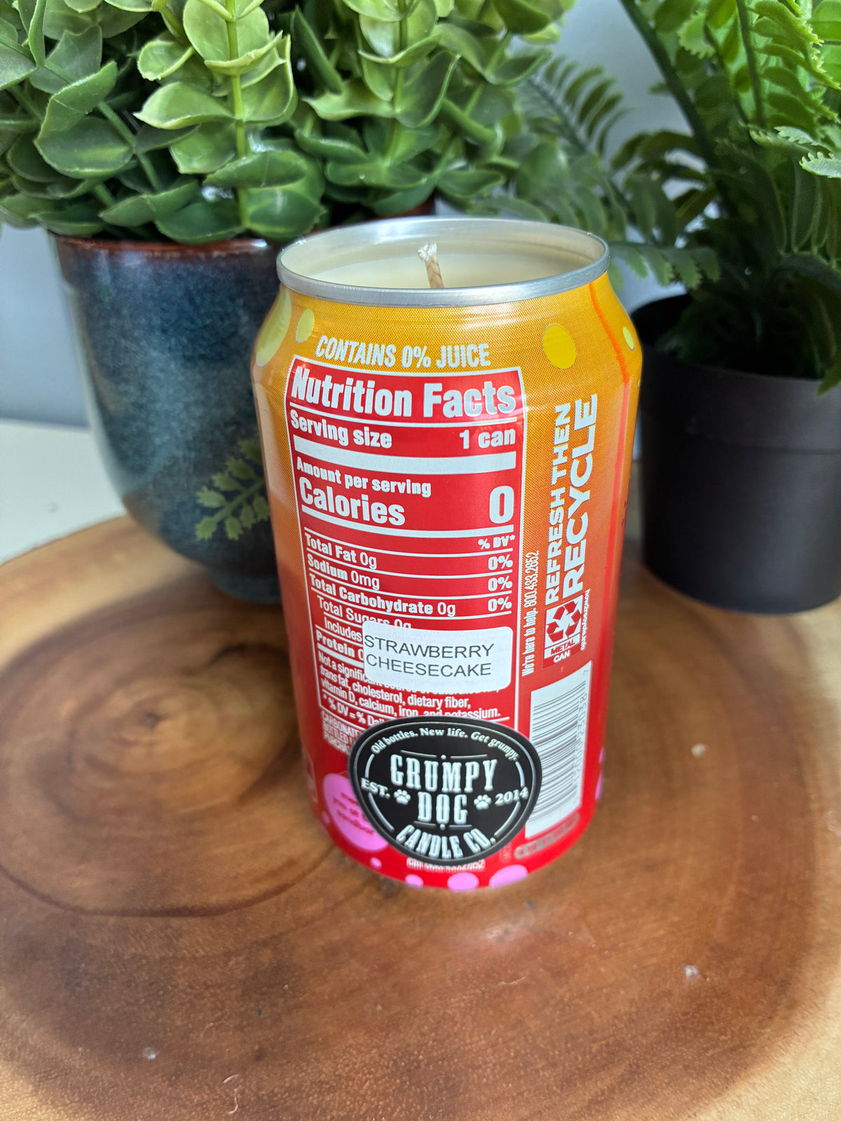 Bubbly 'Strawberry Sunset' Sparkling Water Candle
