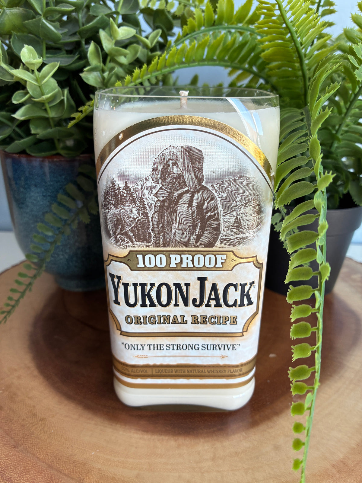 Yukon Jack '100 Proof' Whiskey Candle