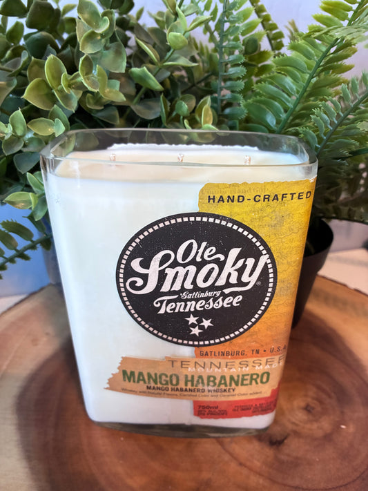Ole Smokey Tennessee Whiskey Bottle Candle