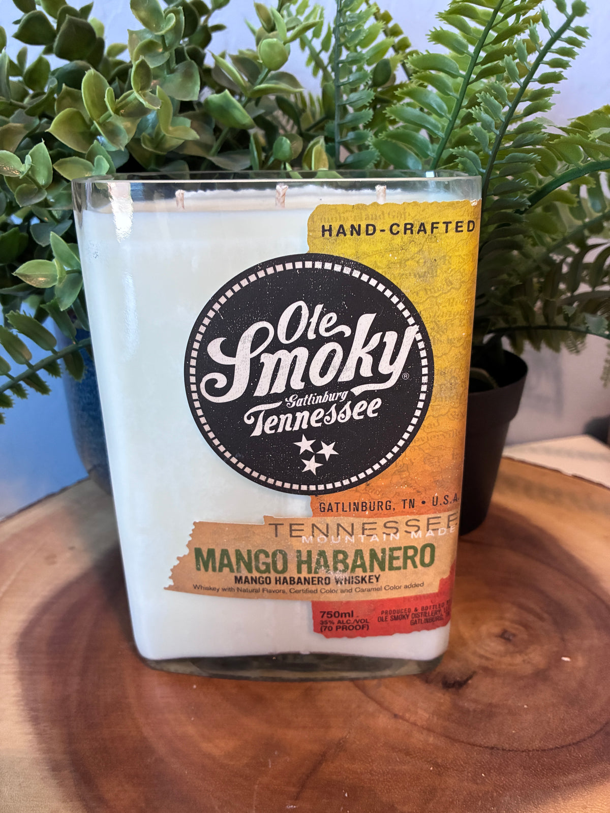 Ole Smokey Tennessee Whiskey Bottle Candle