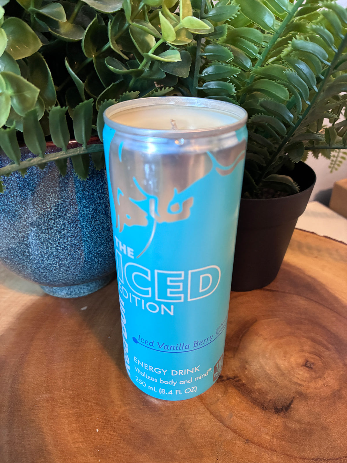 Redbull 'Iced Vanilla Berry' Energy Drink Can Candle