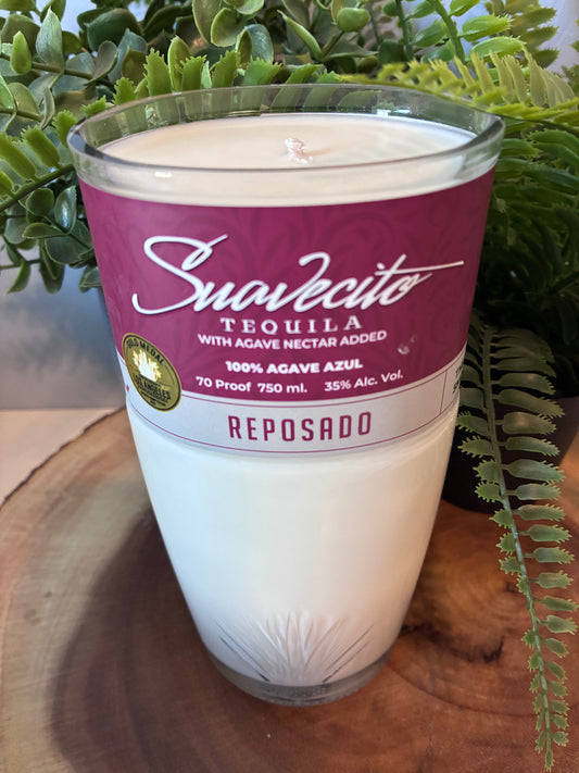 Suavecito Tequila Bottle Candle