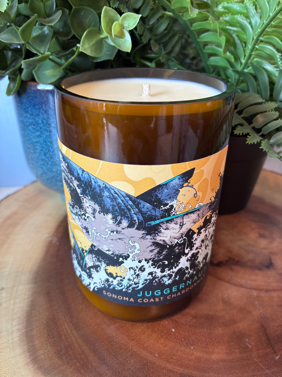 Juggernaut Wine Bottle Candle