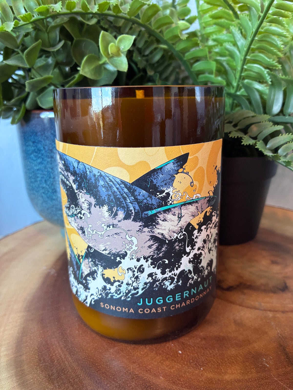 Juggernaut Wine Bottle Candle