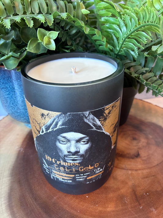 19 Crimes 'Cali Gold' Wine Bottle Candle