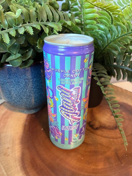 Alani 'Purple Cotton Candy' Energy Drink Can Candle