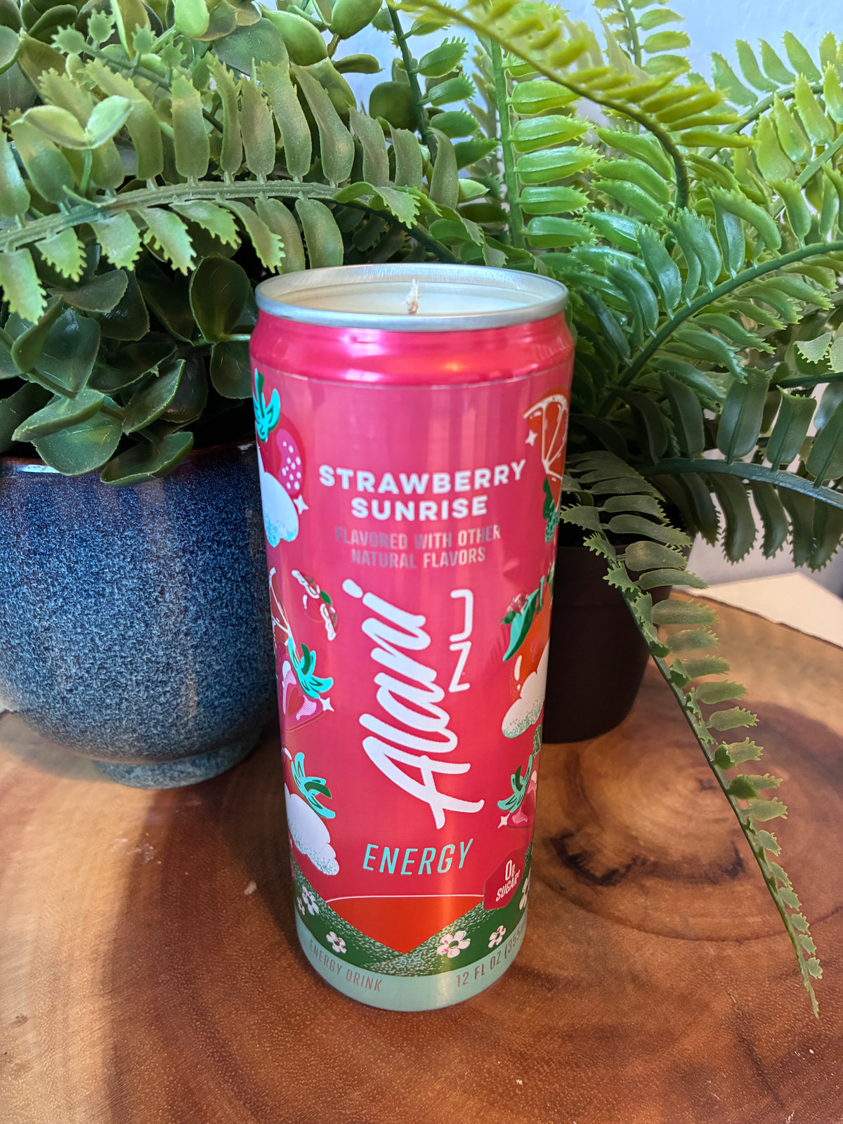 Alani 'Strawberry Sunrise' Energy Drink Can Candle