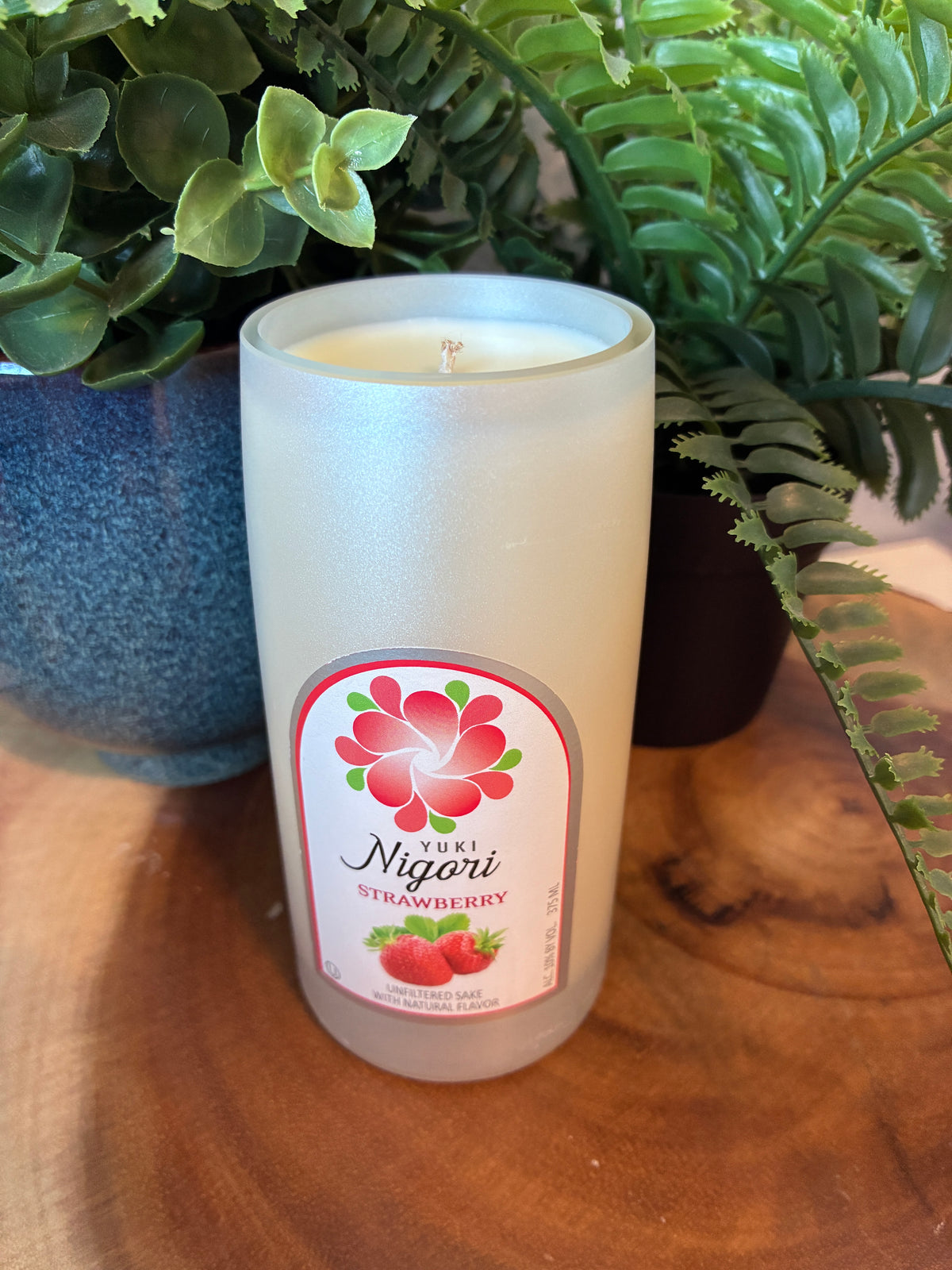 Nigori Strawberry Sake Candle