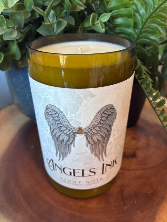 Angels Ink Pinot Noir Wine Candle
