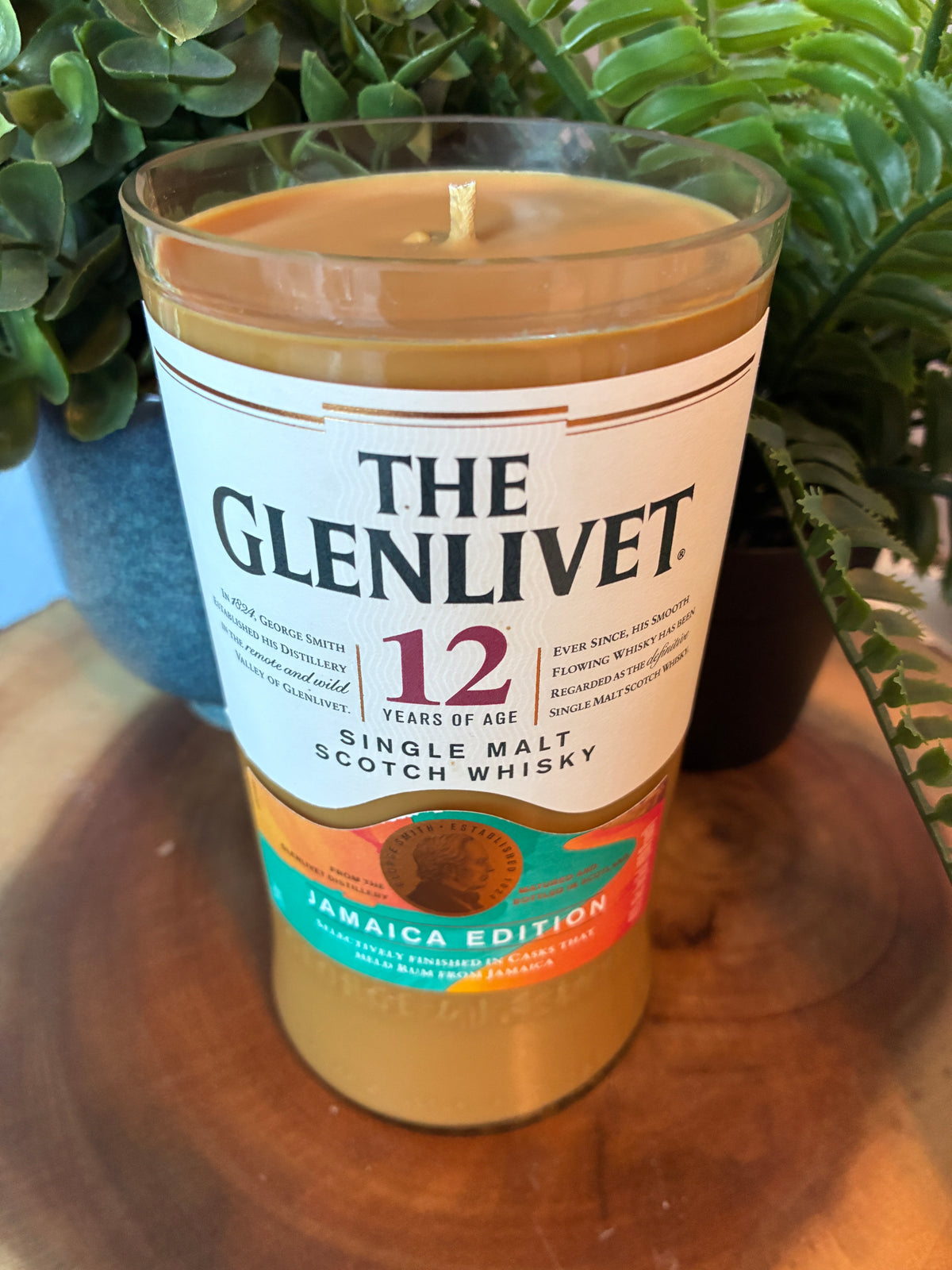 Glenlivet 12yr Scotch 'Jamaica Edition' Candle