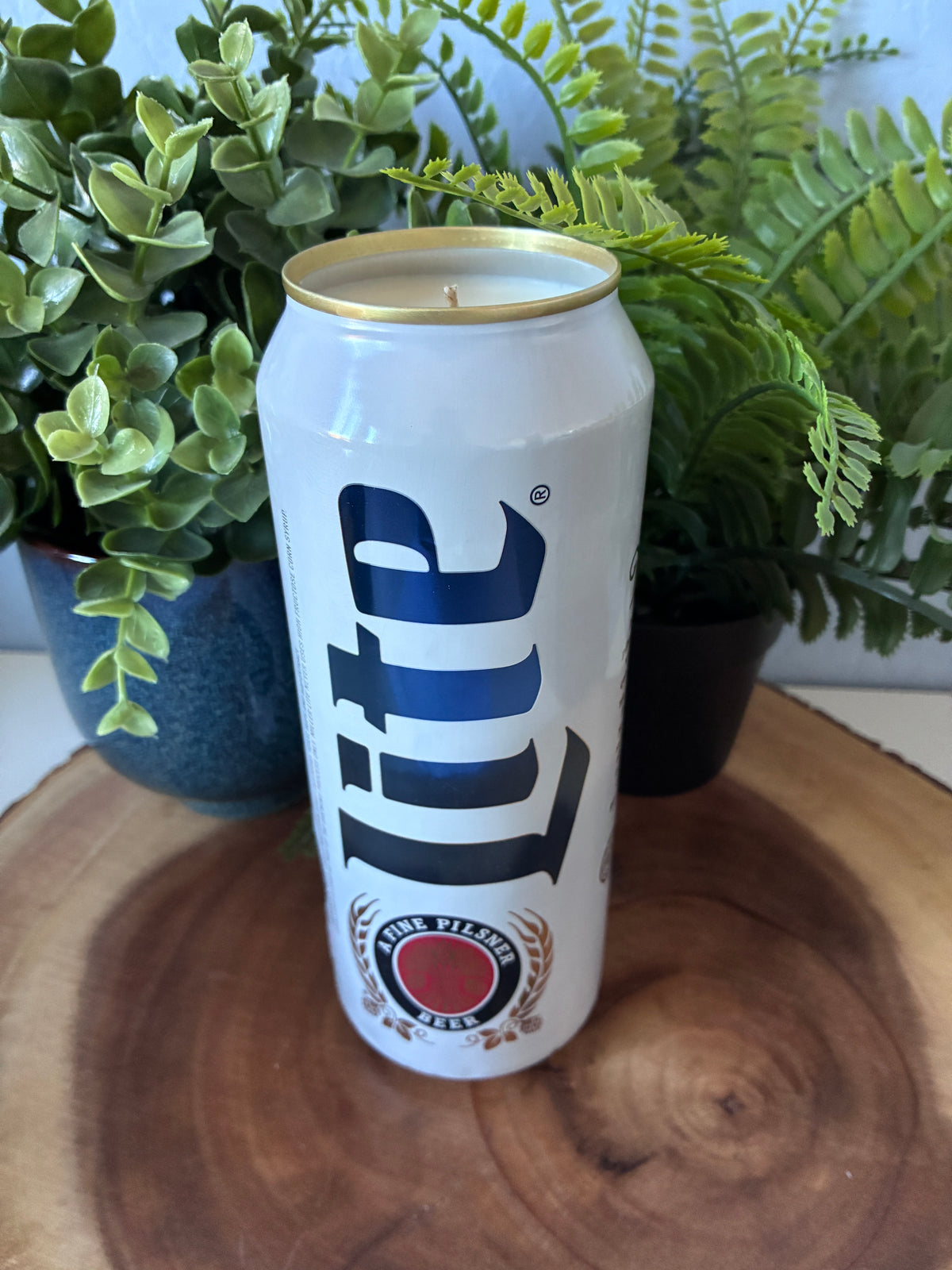 Miller Lite Beer Candle
