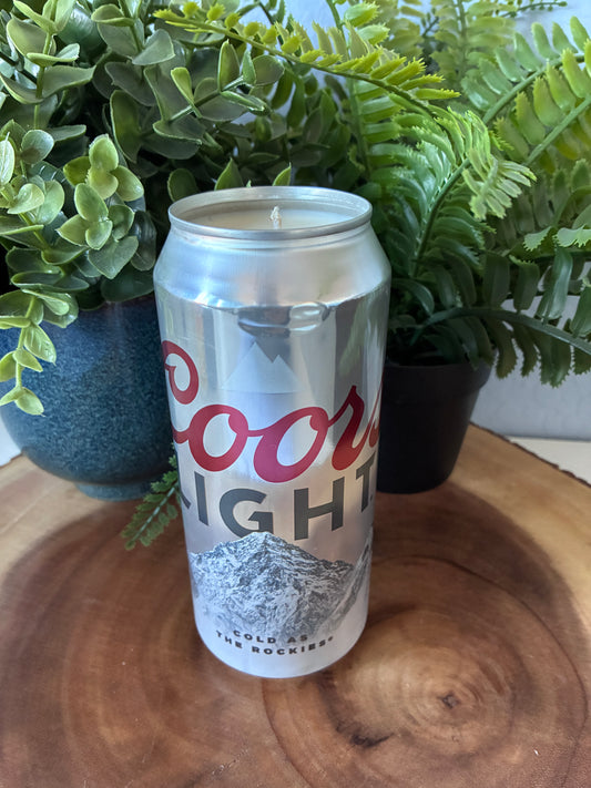Coors Light 12oz Can Candle