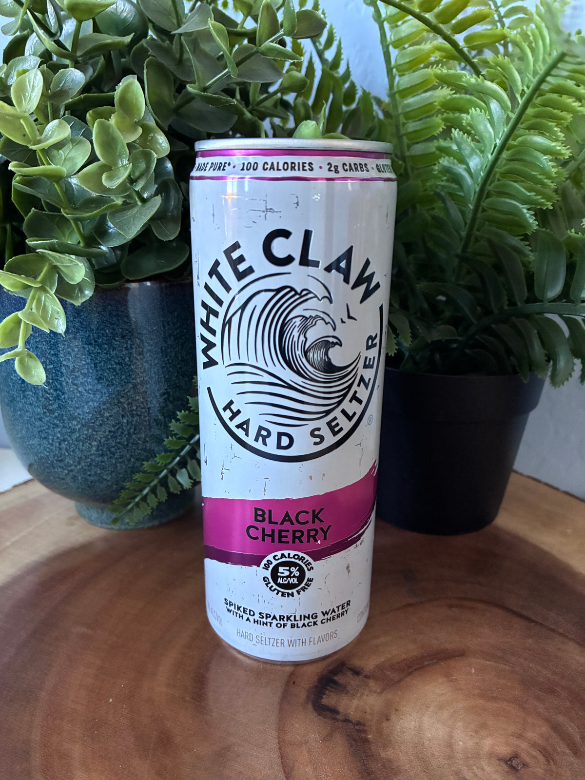 White Claw 'Black Cherry' Hard Seltzer Candle
