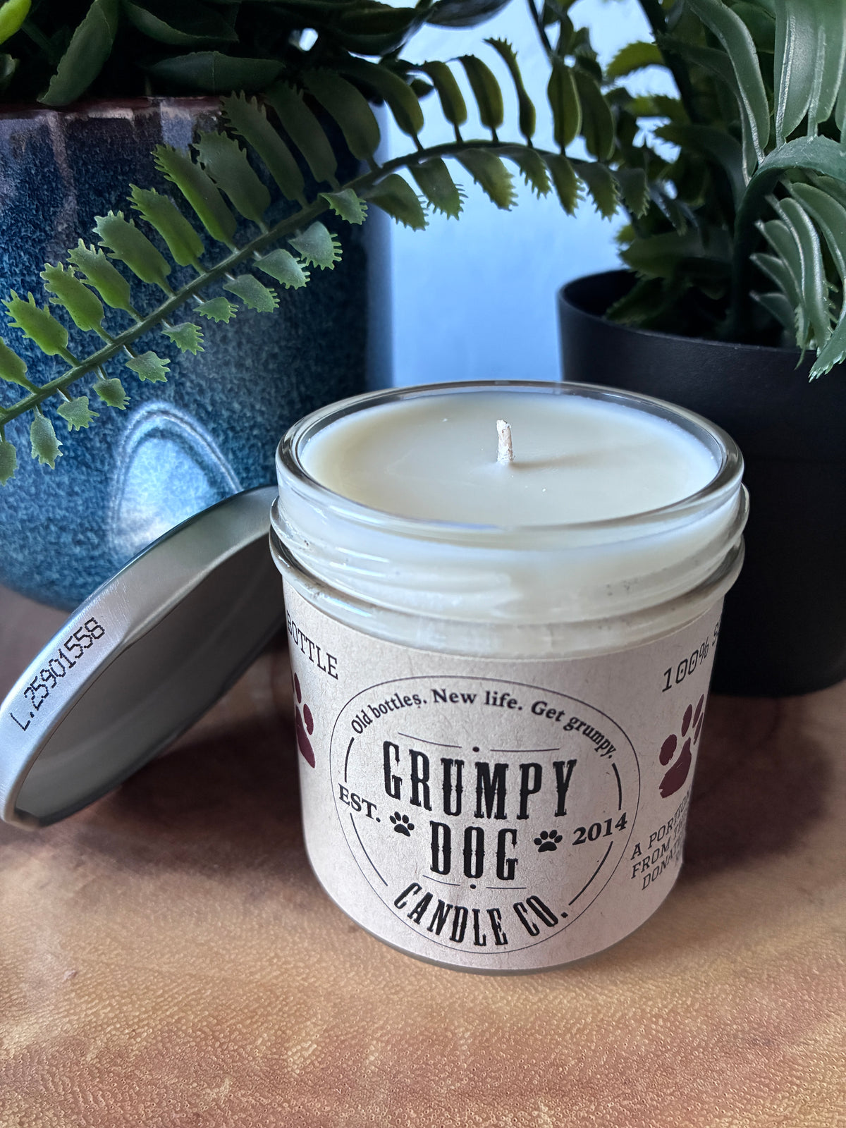 Grumpy Dog 'Gives Back' Signature Candles