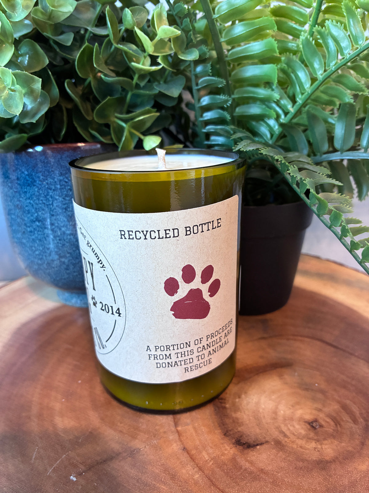 Grumpy Dog 'Gives Back' Signature Candle