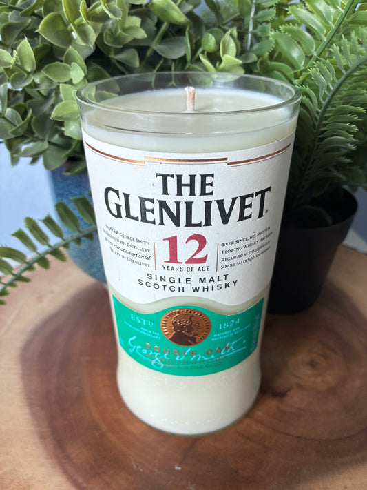 Glenlivet 12 Year Scotch Whiskey Candle